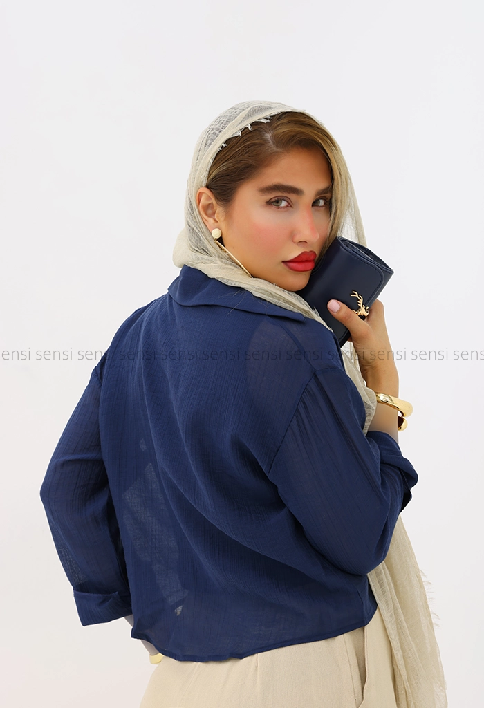 شومیز شیشه ای جلو پیچ کد1005979